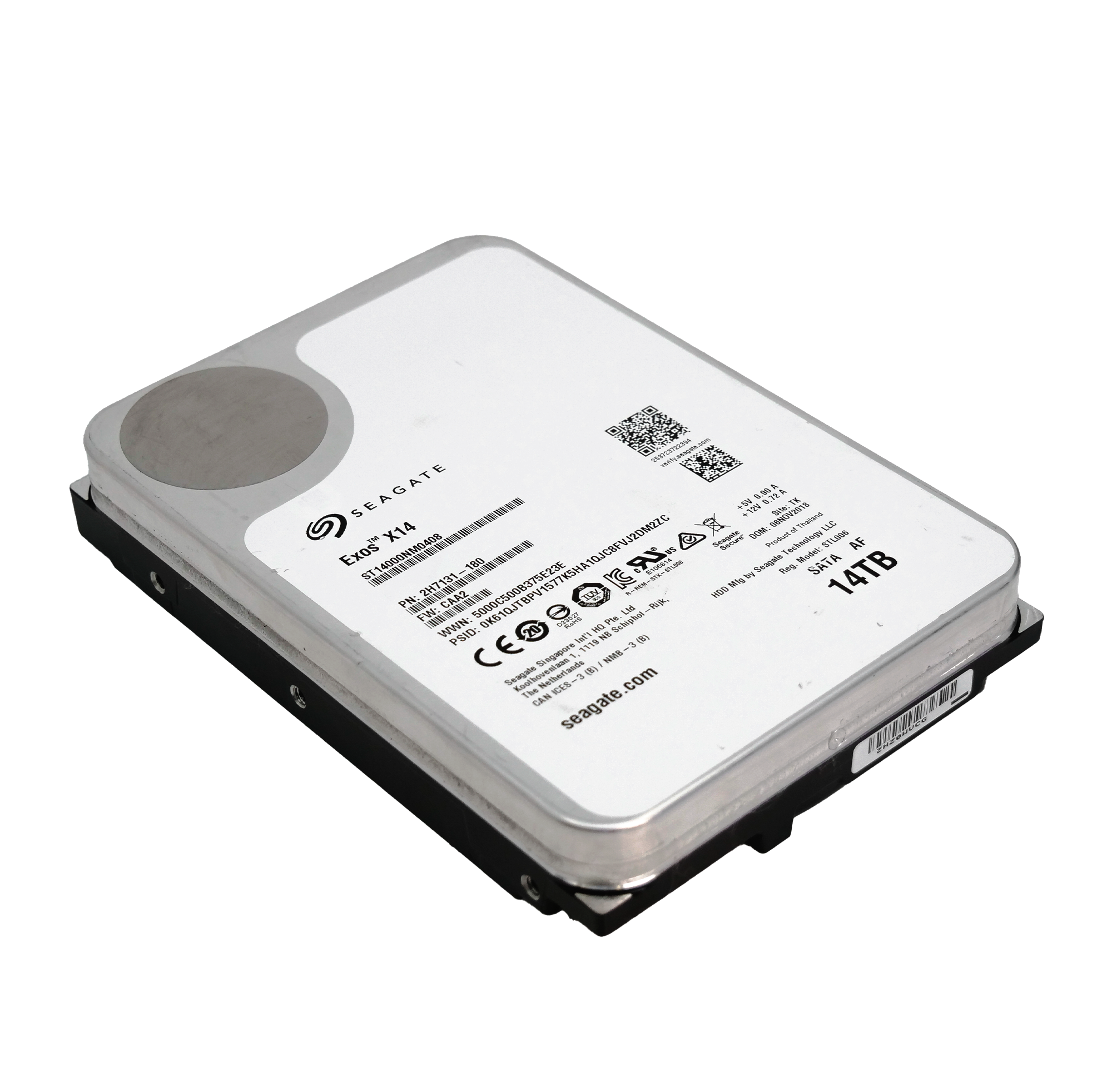 Seagate Exos X14 ST14000NM0408 14TB 7.2K RPM SATA 6Gb/s 512e 3.5in Refurbished HDD