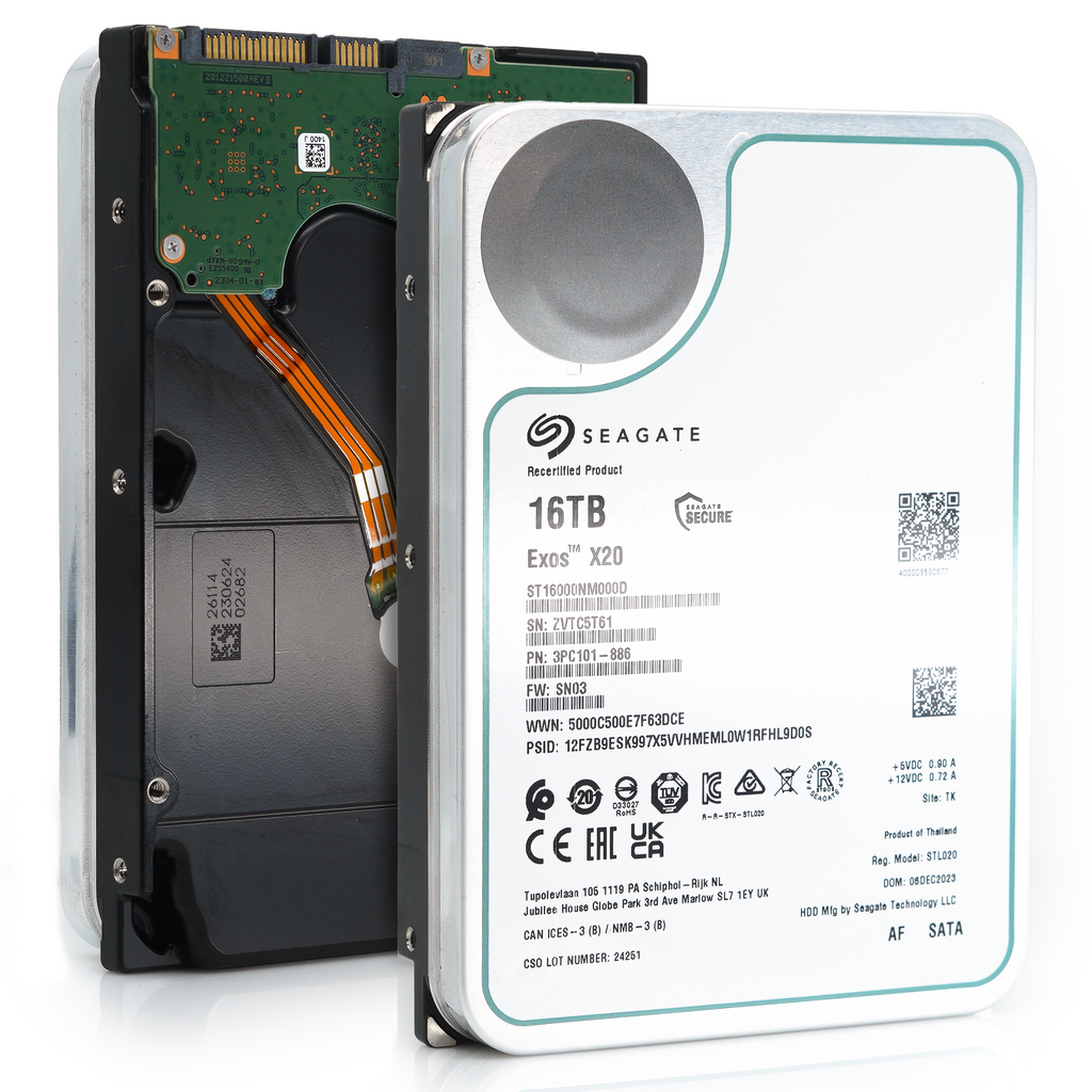 Seagate Exos X20 ST16000NM000D 16TB SATA 3.5 Seagate Exos X20 ST16000NM000D 16TB SATA 3.5