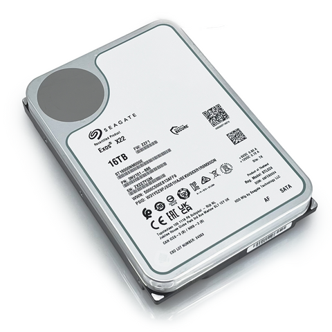 Seagate Exos X22 ST16000NM000E 16TB 7.2K RPM SATA 6Gb/s 512e FastFormat 3.5in Recertified Hard Drive