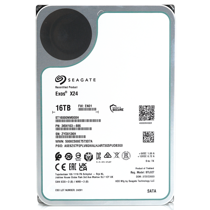 Seagate Exos X24 ST16000NM000H 16TB SATA 3.5 Seagate Exos X24 ST16000NM000H 16TB SATA 3.5