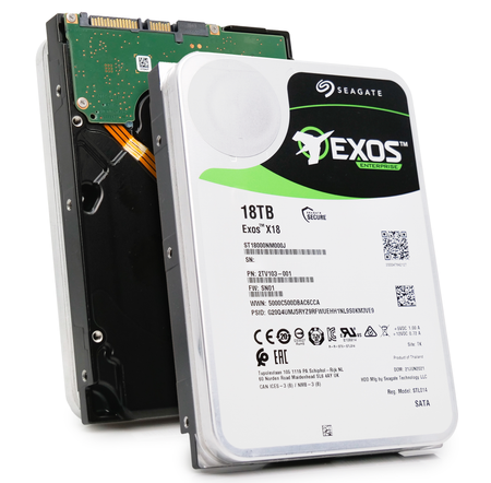 Seagate Exos X18 ST18000NM014J 18TB 7.2K RPM SATA 6Gb/s SED 3.5in Refurbished HDD