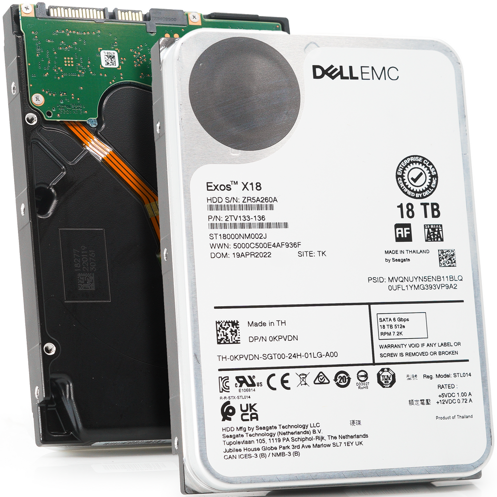 Dell Exos X18 ST18000NM002J 18TB SATA 3.5 Dell Exos X18 ST18000NM002J 18TB SATA 3.5