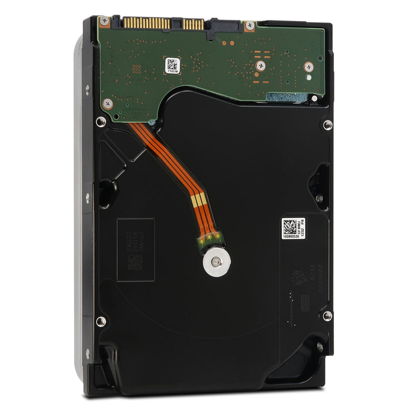 Seagate Exos X18 ST18000NM005J 18TB 7.2K RPM SAS 12Gb/s 512e SED 3.5in Recertified Hard Drive - Rear View