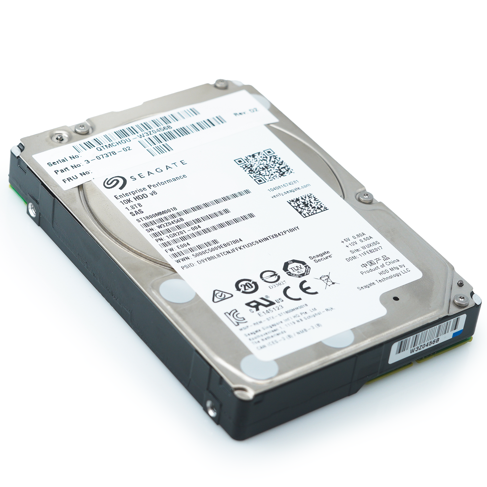 Seagate Enterprise Performance ST1800MM0018 1.8TB 10K RPM SAS 12Gb/s 512e 128MB 2.5" Hard Drive