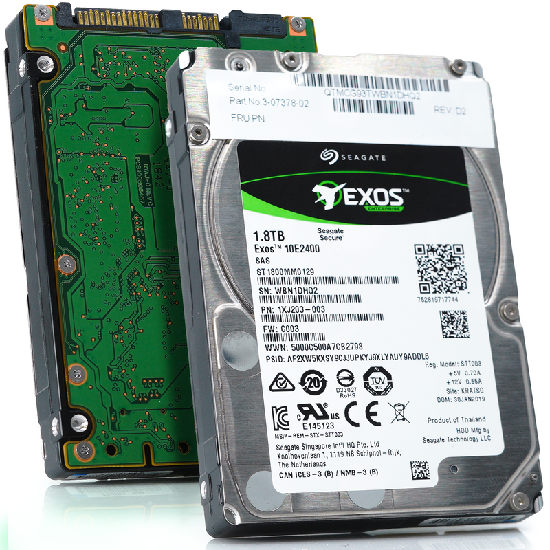 Seagate Exos 10E2400 ST1800MM0129 1.8TB 10K RPM SAS 12Gb/s 512e/4Kn 256MB 2.5" FastFormat Hard Drive