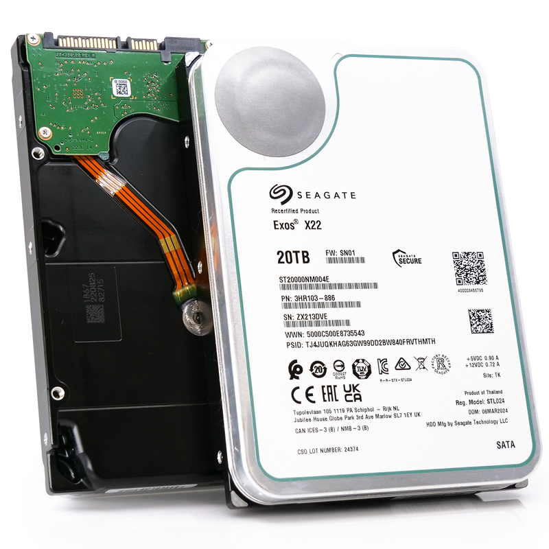 SEAGATE 20TB Exos X20 SATA HDD 正規品 保証あり Amazon | Seagate Exos X20 SATA 512e 3.5インチ 20TB 内蔵