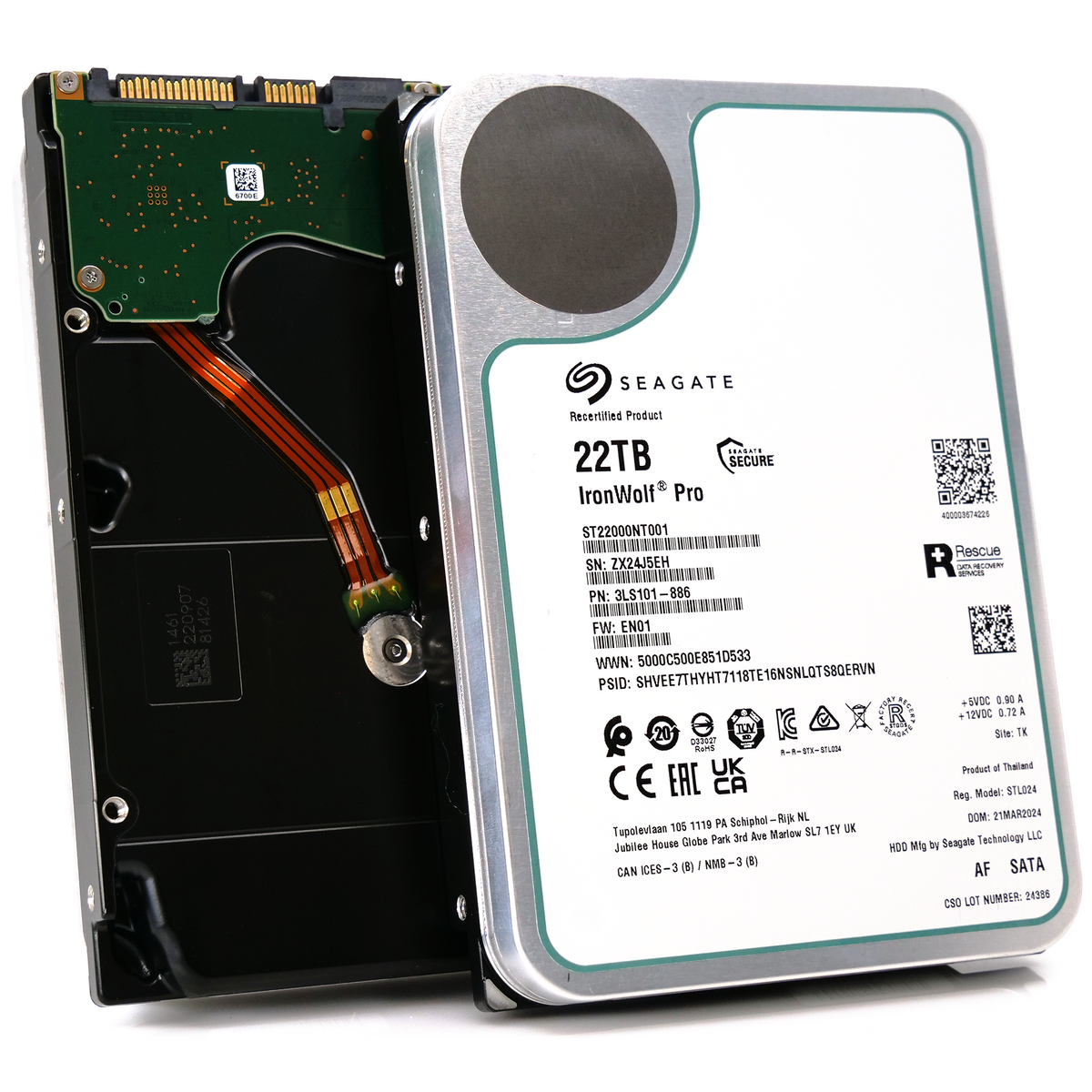 Seagate IronWolf Pro ST22000NT001 - disque dur - 22 To - SATA 6Gb/s pas cher