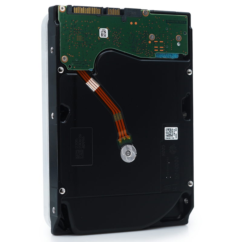Seagate Exos X24 ST24000NM002H 24TB 7.2K RPM SATA 6Gb/s 512e FastFormat 3.5in Hard Drive back angle