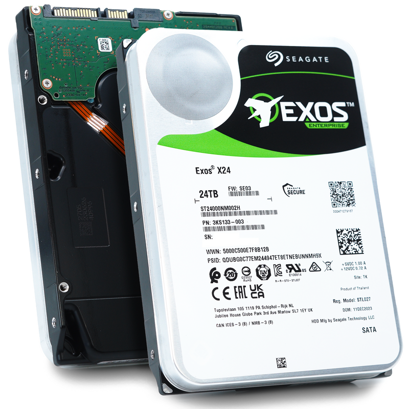 Seagate Exos X24 ST24000NM002H 24TB SATA 3.5 Seagate Exos X24 ST24000NM002H 24TB SATA 3.5