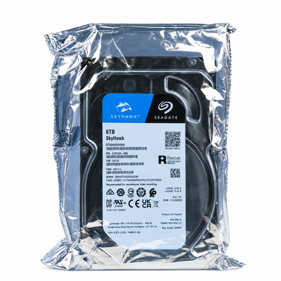 Seagate SkyHawk ST6000VX009 6TB 5.4K RPM SATA 6Gb/s 512e 256MB 3.5in HDD