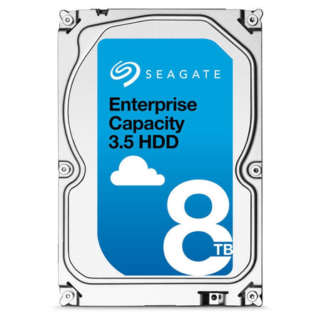 Seagate Enterprise Capacity 3.5 HDD v6 ST8000NM0166 8TB 7.2K RPM SAS 12Gb/s 4Kn 3.5in Refurbished HDD