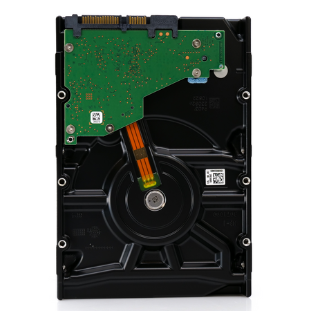 Seagate Exos 7E10 ST8000NM017B 8TB 7.2K RPM SATA 6Gb/s 512e 3.5in Hard Drive - Rear View