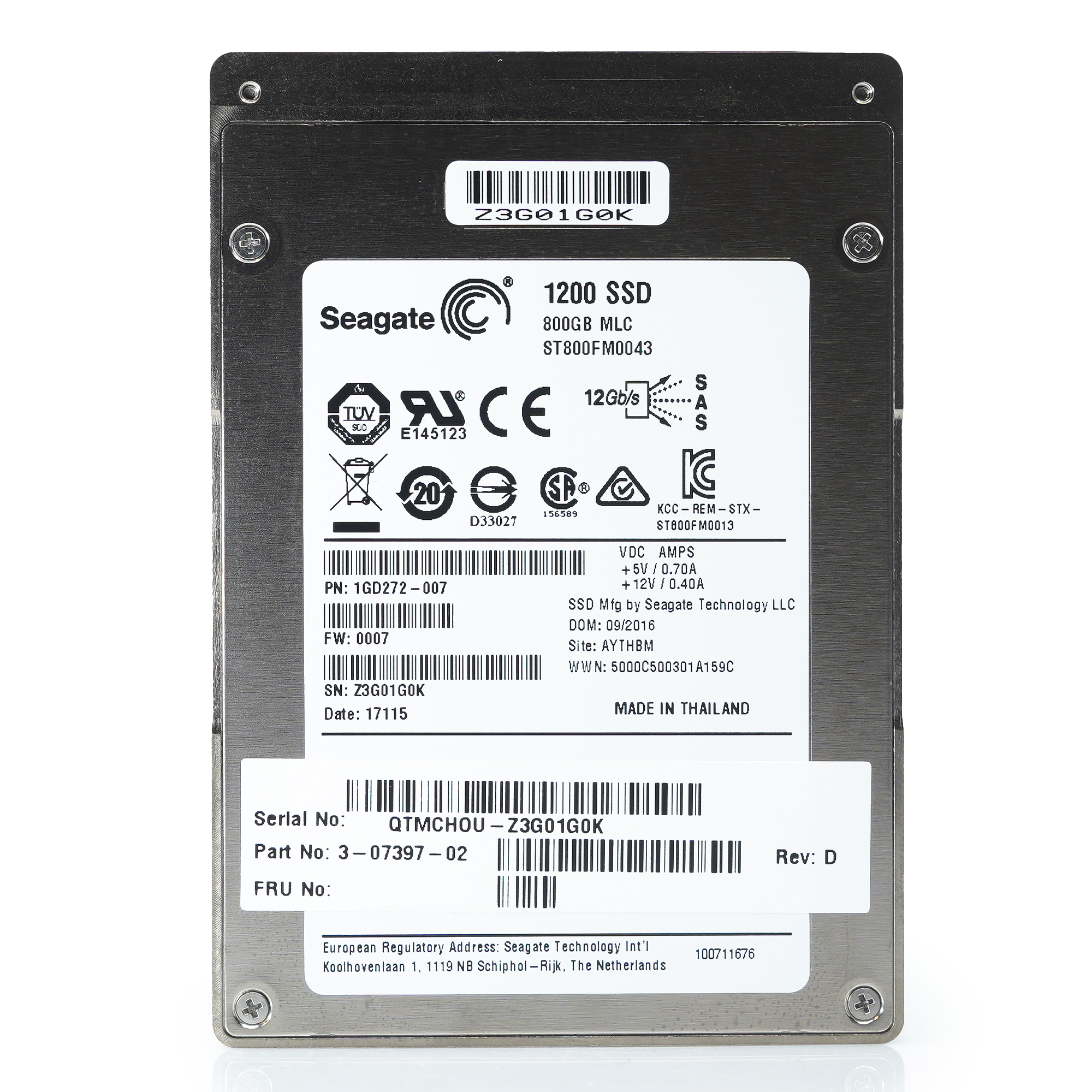 Seagate 1200 ST800FM0043 800GB SAS 12Gb/s 2.5" Solid State Drive