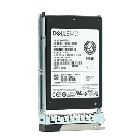 Dell G14 GW8T1 MZILT800HBHQAD3 800GB SAS 12Gb/s 3DWPD Mixed Use 2.5in Solid State Drive