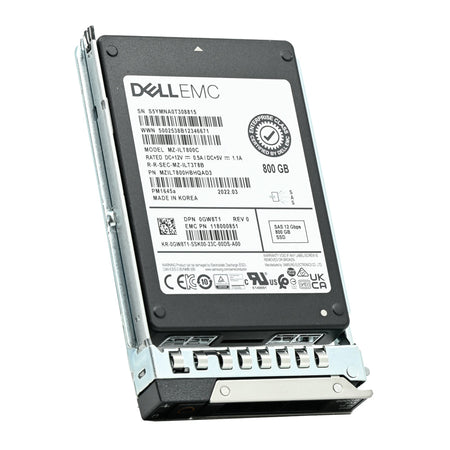 Dell G14 GW8T1 MZILT800HBHQAD3 800GB SAS 12Gb/s 3DWPD Mixed Use 2.5in Solid State Drive