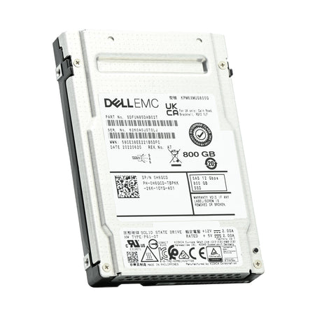 Dell PM6 H6GCD KPM6XMUG800G 800GB SAS 12Gb/s 10DWPD High Endurance 2.5in Solid State Drive