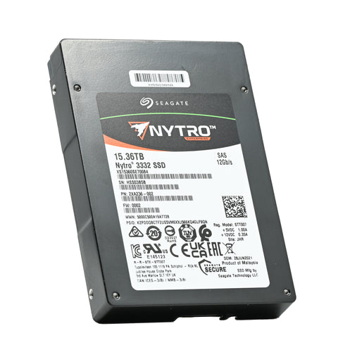 Seagate Nytro 3332 XS15360SE70084 2XA236-002 15.36TB SAS 12Gb/s 3D TLC 1DWPD 2.5in Solid State Drive