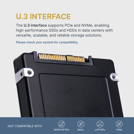 HP Generation 8 P66093-004 6.4TB 3 DWPD PCIe Gen 4.0 x4 8GB/s 3D TLC U.3 NVMe 2.5in Solid State Drive