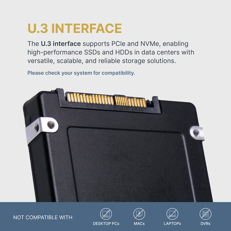 HP Generation 8 P66093-004 6.4TB 3 DWPD PCIe Gen 4.0 x4 8GB/s 3D TLC U.3 NVMe 2.5in Solid State Drive