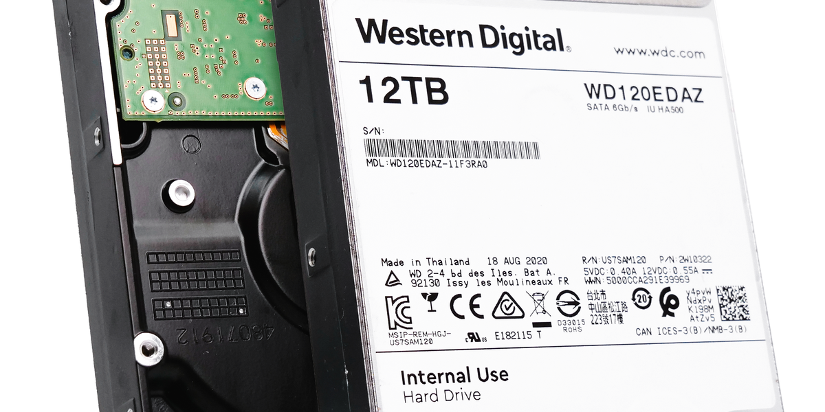 Western Digital WD120EDAZ-11F3RA0 12TB SATA 3.5
