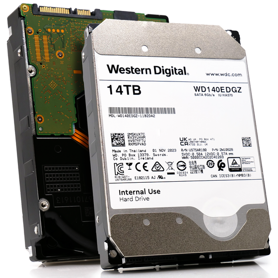 Western Digital WD140EDGZ 14TB 7.2K RPM SATA 6Gb/s 512e NAS 3.5in Refurbished HDD
