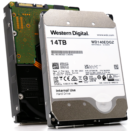 Western Digital WD140EDGZ 14TB 7.2K RPM SATA 6Gb/s 512e NAS 3.5in Refurbished HDD