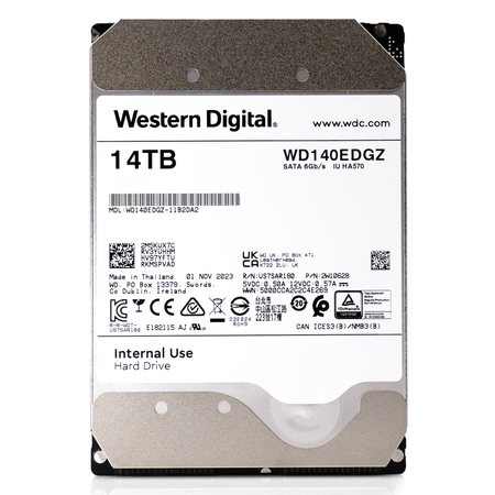 Western Digital WD140EDGZ 14TB 7.2K RPM SATA 6Gb/s 512e NAS 3.5in Refurbished HDD