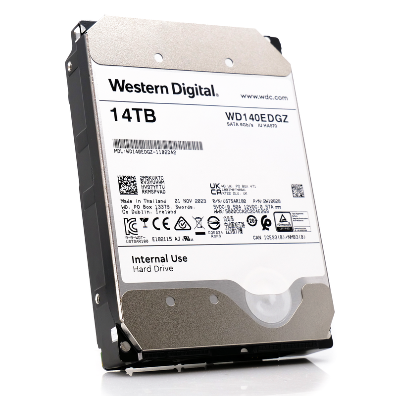 Western Digital Internal Use WD140EDGZ 14TB 7.2K RPM SATA 6Gb/s 512e NAS 3.5in Refurbished HDD