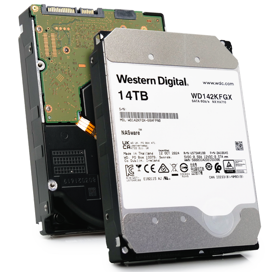 Western Digital Red Pro WD142KFGX 14TB 7.2K RPM SATA 6Gb/s 512e 3.5in Hard Drive