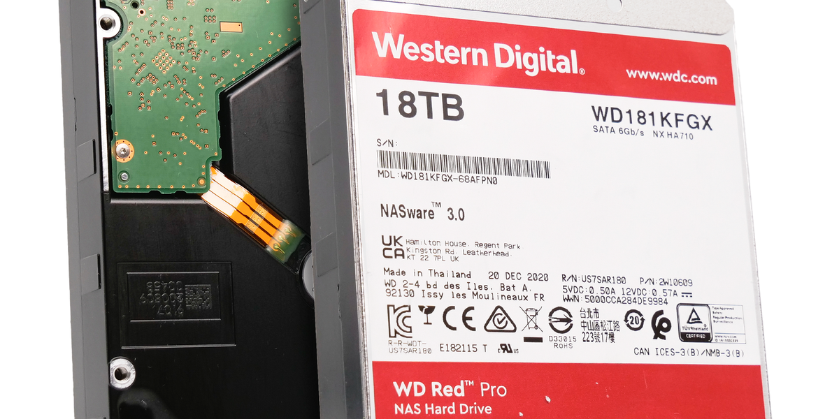 Western Digital WD181KFGX [18TB SATA600 7200] WD Red Pro NAS HDD シリーズ