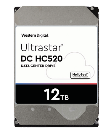 Western Digital Ultrastar DC HC520 HUH721212AL5204 0F29540 12TB 7.2K RPM SAS 12Gb/s 512e 256MB 3.5in Refurbished HDD