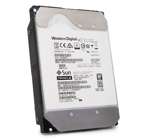 Western Digital Ultrastar DC HC530 WUH721414AL5200 0F31067 14TB 7.2K RPM SAS 12Gb/s 512e 3.5in Recertified Hard Drive