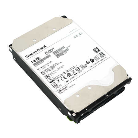 Western Digital Ultrastar DC HC530 WUH721414ALE601 14TB 7.2K RPM SATA 6Gb/s 3.5in Power Disable Refurbished HDD