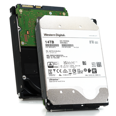 Western Digital Ultrastar DC HC530 WUH721414ALE6L1 0F31283 14TB 7.2K RPM SATA 6Gb/s 512e SED 3.5in Refurbished HDD