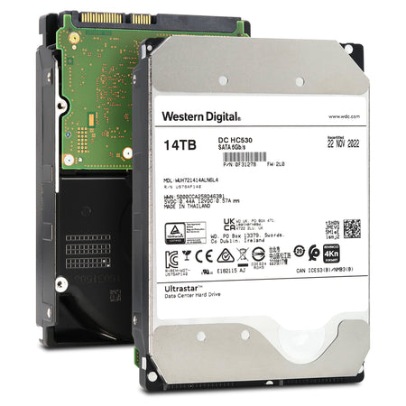 Western Digital Ultrastar DC HC530 WUH721414ALN6L4 0F31278 14TB 7.2K RPM SATA 6Gb/s 4Kn 3.5in Recertified Hard Drive