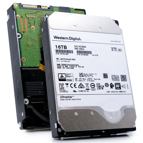 Western Digital Ultrastar HC550 WUH721816AL5201 0F38356 16TB 7.2K RPM SAS 12Gb/s 512e/4Kn SED 3.5in Recertified Hard Drive