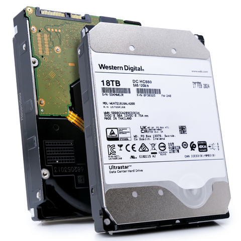 Western Digital Ultrastar HC550 WUH721818AL4200 0F38325 18TB 7.2K RPM SAS 12Gb/s 512e/4Kn 3.5in Hard Drive