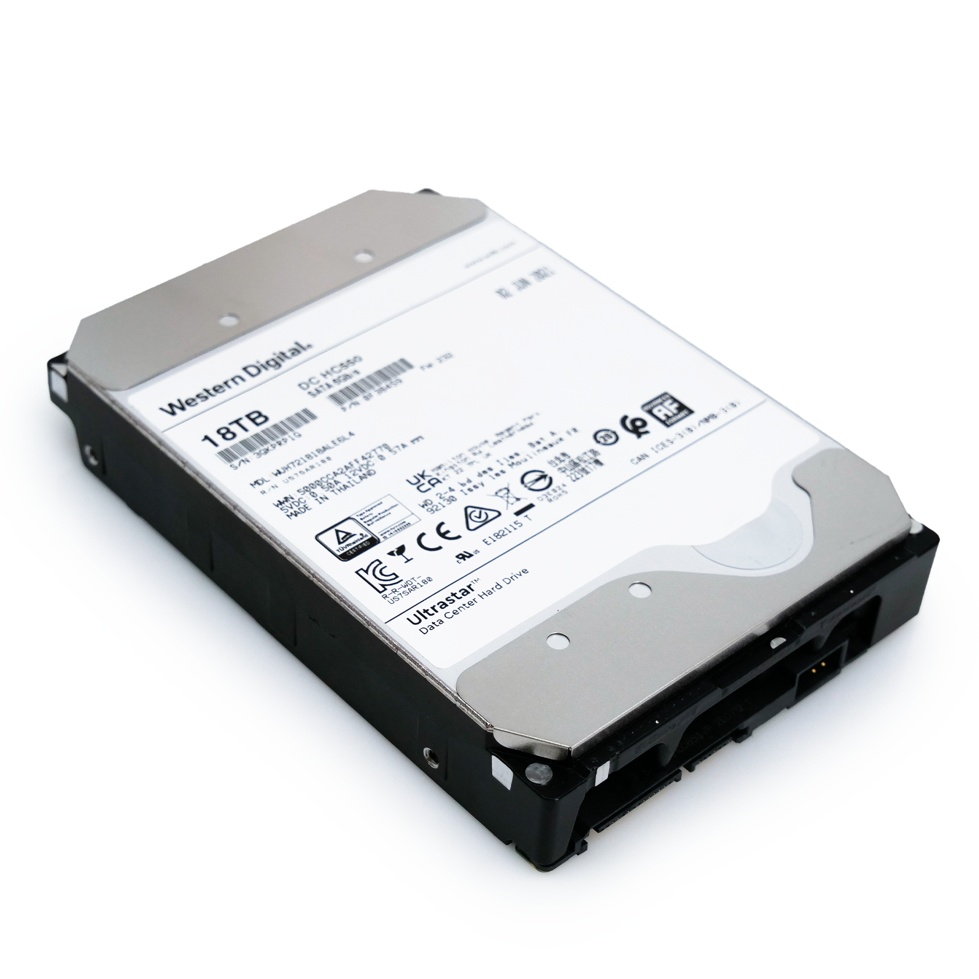 Western Digital Ultrastar DC HC550 WUH721818ALE6L4 0F38459 18TB 7.2K RPM SATA 6Gb/s 512e 512MB 3.5" Refurbished HDD