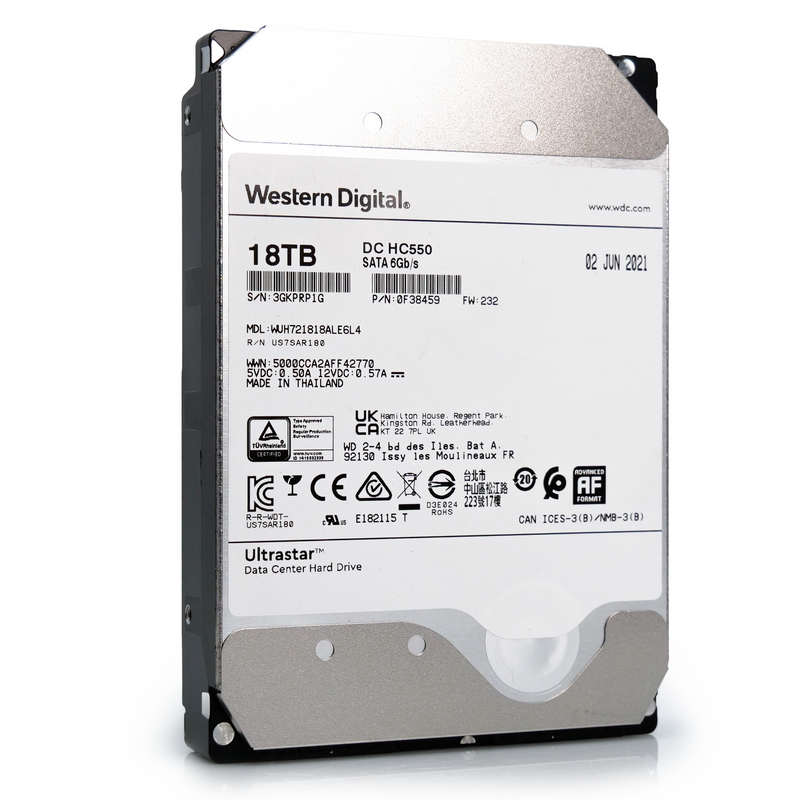 WD Ultrastar DC HC550 WUH721818ALE6L4 0F38459 18TB SATA 3.5 WD Ultrastar DC HC550 WUH721818ALE6L4 0F38459 18TB SATA 3.5