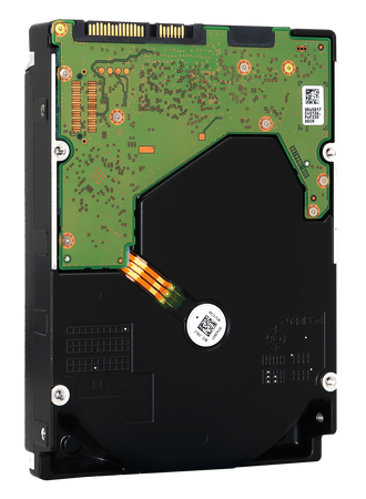 WD Ultrastar 18TB HDD DC HC550 7200RPM SATA 6Gb/s 3.5" Enterprise Hard Drive - WUH721818ALE6L4 (0F38459) - Rear View
