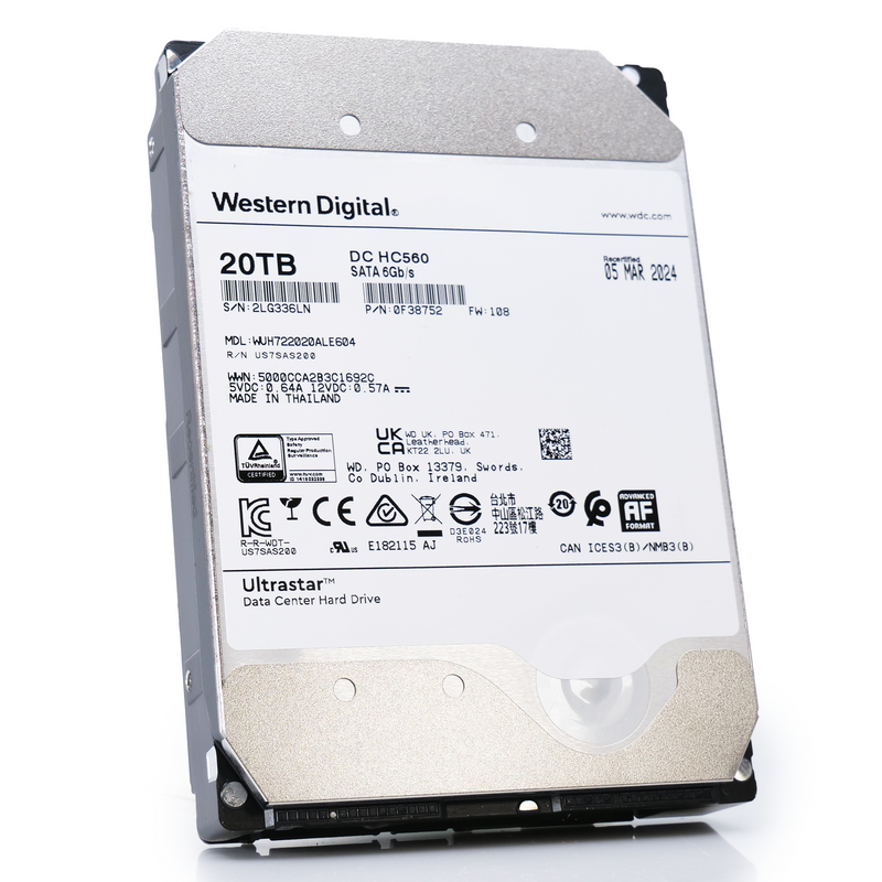 Western Digital Ultrastar HC560 WUH722020ALE604 20TB SATA Western Digital Ultrastar HC560 WUH722020ALE604 20TB SATA