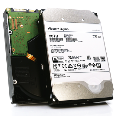 Western Digital Ultrastar DC HC560 WUH722020ALE6L1 20TB 7.2K RPM SATA 6Gb/s SED 3.5in Recertified Hard Drive
main front and back