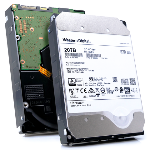 Western Digital Ultrastar HC560 WUH722020BL5201 0F38651 20TB 7.2K RPM SAS 12Gb/s 512e/4Kn 3.5in Refurbished HDD