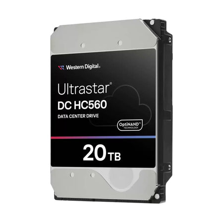 Western Digital Ultrastar DC HC560 WUH722020BLE6L1 0F38784 20TB 7.2K RPM SATA 6Gb/s 512e 512MB 3.5in Recertified HDD