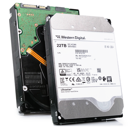 Western Digital Ultrastar DC HC580 WUH722422ALE6L4 0F62785 22TB 7.2K RPM SATA 6Gb/s 512e 3.5in Hard Drive