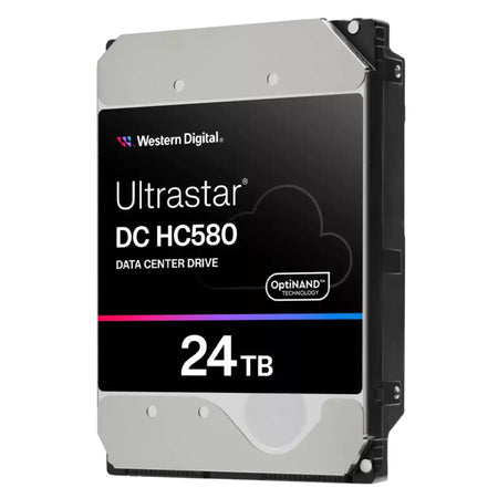 Western Digital Ultrastar DC HC580 WUH722424ALE601 0F62831 24TB 7.2K RPM SATA 6Gb/s 512e 512MB Power Disable 3.5in Recertified HDD