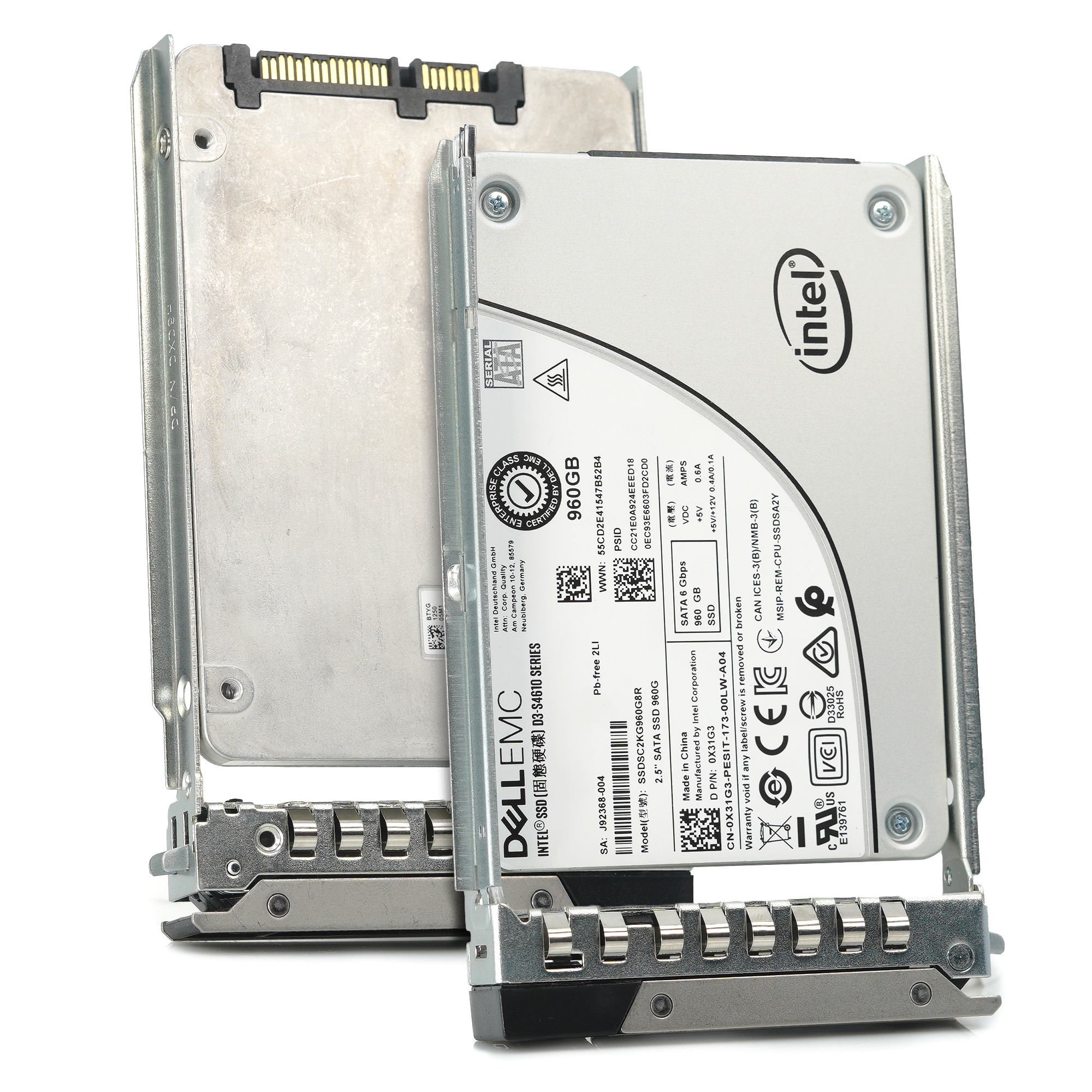 Dell G14 X31G3 SSDSC2KG960G8R 960GB SATA 6Gb/s 3DWPD Mixed Use 2.5in Refurbished SSD