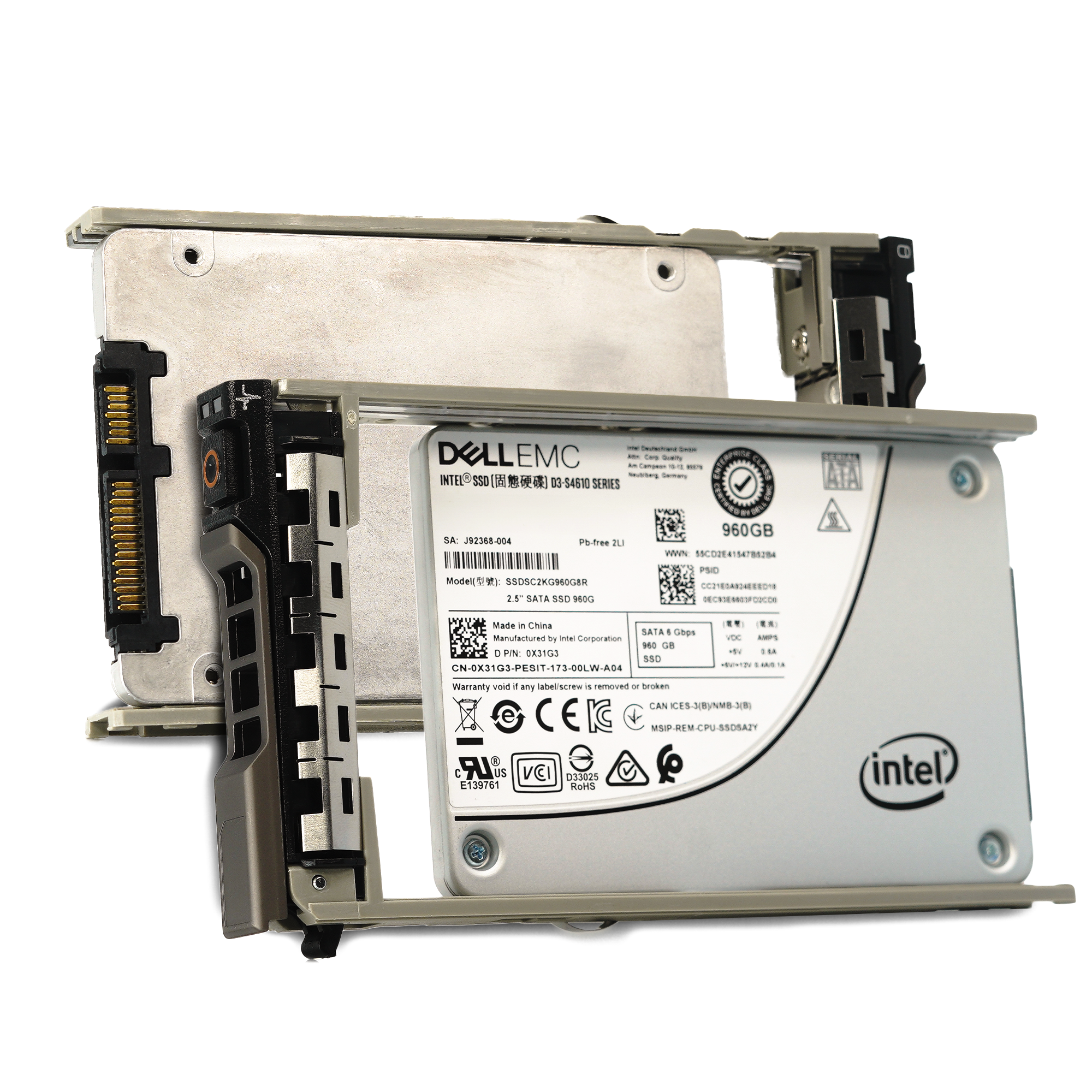 Dell G13 X31G3 SSDSC2KG960G8R 960GB SATA 6Gb/s 3DWPD Mixed Use 2.5in Refurbished SSD