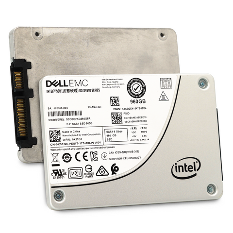 Dell S4610 X31G3 SSDSC2KG960G8R 960GB SATA 6Gb/s 3DWPD Mixed Use 2.5in Refurbished SSD