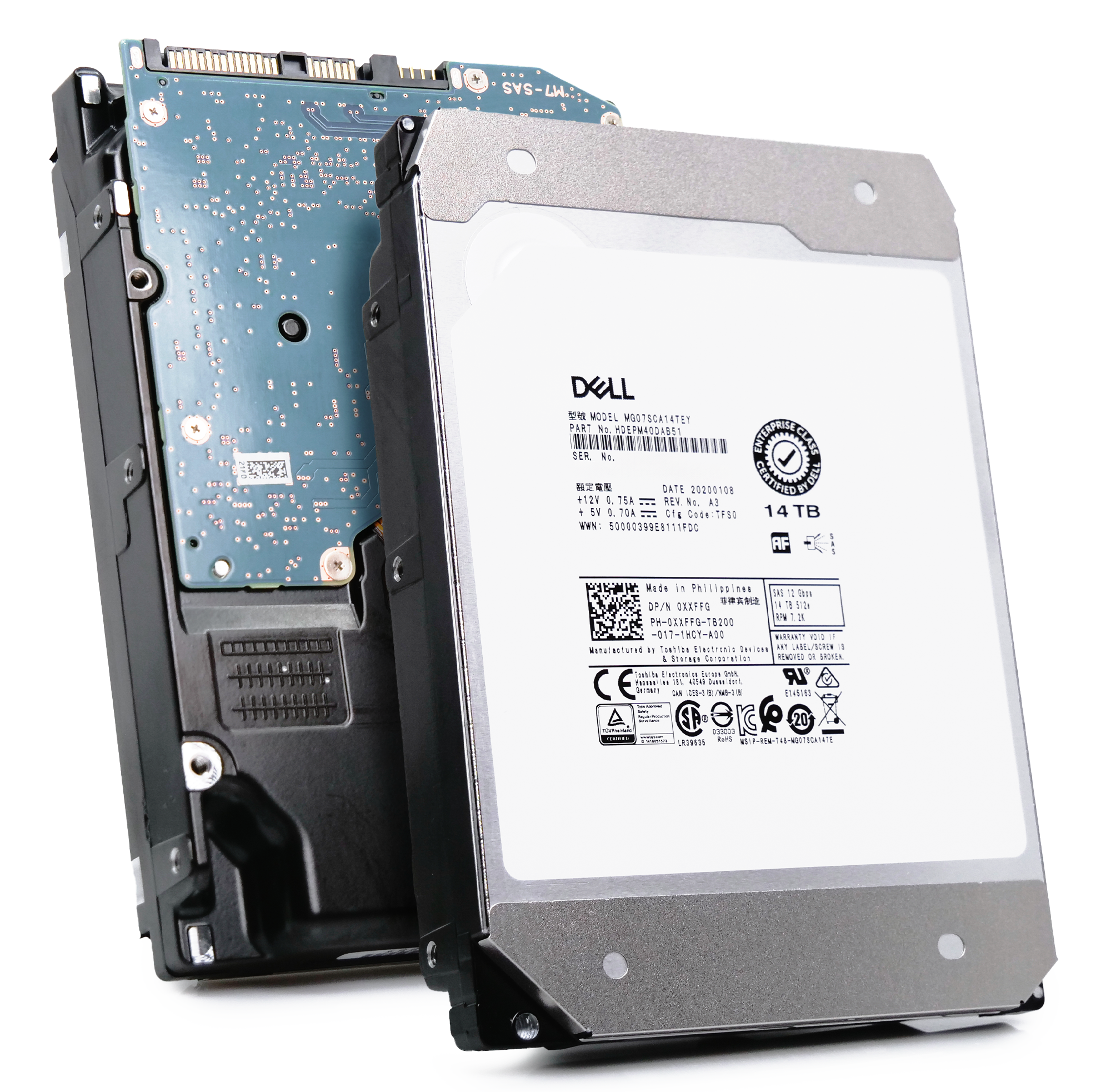 Dell/Toshiba MG07SCA MG07SCA14TEY 14TB SAS 3.5